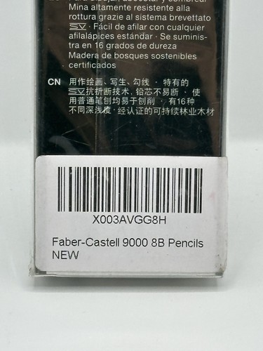 NEU FABER-CASTELL Castell 9000 12 Graphitstifte 8B - Bild 4 von 4