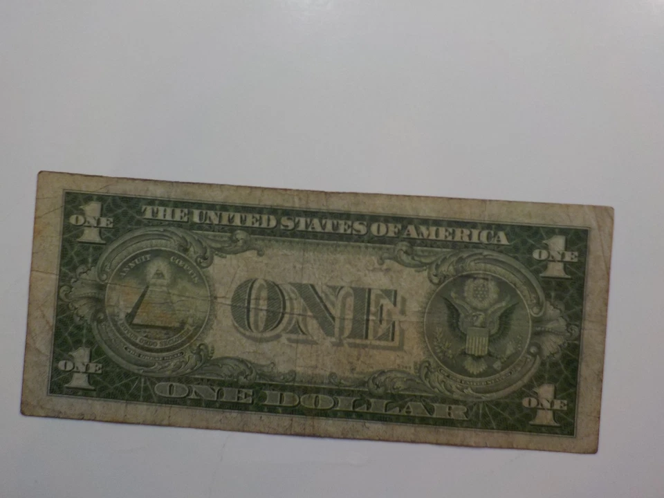 WW2 Emergency Note Silver Certificate 1935 1 Dollar Bill North Africa Money WW11 - Image 2 of 2