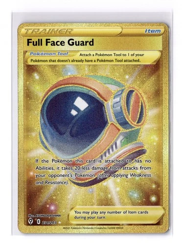 Full Face Guard (Secret) - 231/203 SWSH Evolving Skies Secret Rare - NM
