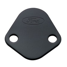 Ford Racing 302-291 Fuel Pump Block Off Plate - Black Crinkle Finish