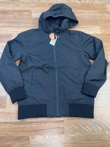 The Children's Place Windbreaker Rain Jacket Boy's Size M 7/8 Black NEW
