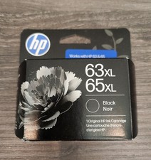 HP 63xl/65xl Black Ink Cartridge B7RT5AN 300 Page Yield Exp NEW Sealed 01/2028