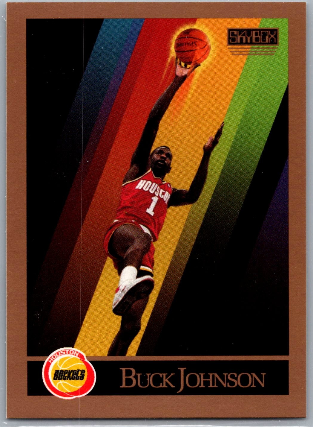 1990-91 SkyBox #108 Buck Johnson Houston Rockets