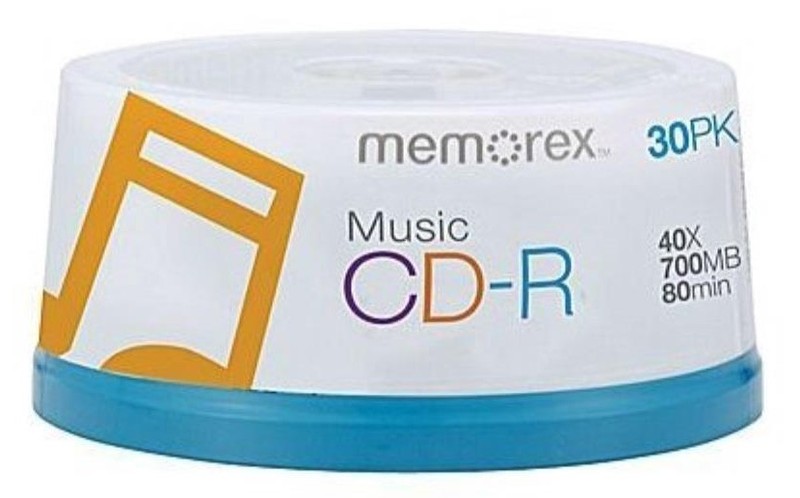 240 Memorex 40X Digital Audio Music CD-R 80min 700MB (Logo on Top)