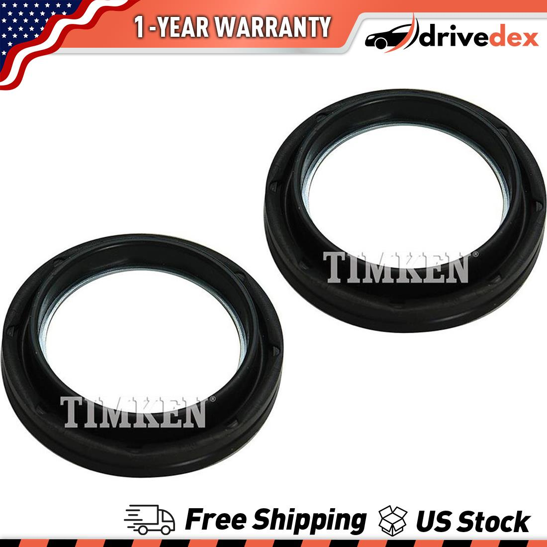 Axle Shaft Seal 2X Timken Front Outer for 1985 1986 1987-1997 Ford F-350 (4WD)