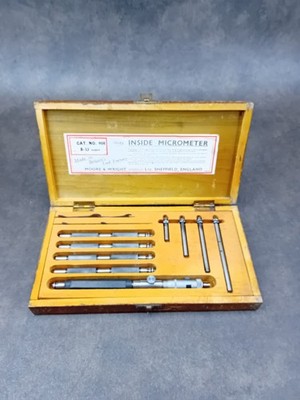 Moore & Wright Imperial Innenmessschraube Kat Nr.908 Set 8''-33''