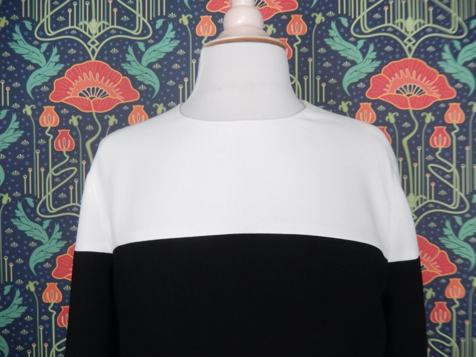 Abito Kate Spade Nero Bianco Delray Mod Colorblock Cambio 2