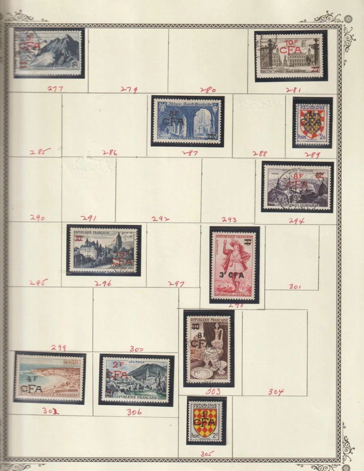 France REUNION Island 1938-1975 Collection 13 Album Pages MH, MNH ,Used. $250 - Image 4 of 4