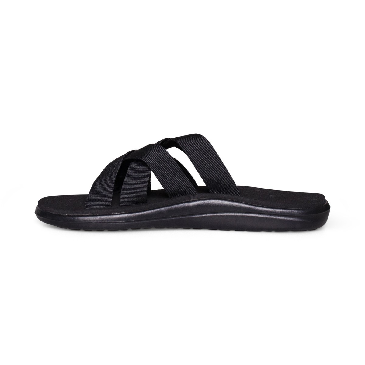 TEVA VOYA SLIDE BLACK STRAPPY COMFORT SHOES MEN display picture 1
