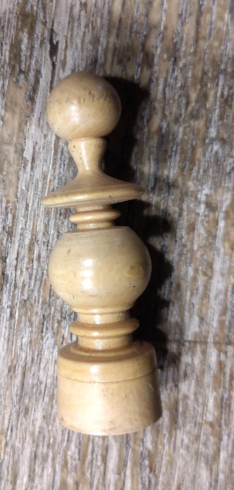 JEU D´ECHEC ANCIENS 66 PIECES EN BUIS BOIS - Photo 4/4