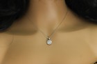 Natural Diamond Pendant solid 18K White Gold Natural Diamonds cluster — photo 10