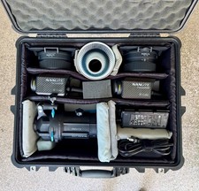 NanLite Forza 60B LED Monolight kit with projector lens and Pelican 1600 case