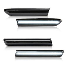 4pcs For 2004-2008 Acura Tl Smoked Frontrear White Led Side Marker Lights Lamps 4pcs For 2004-2008 Acura Tl Smoked Frontrear White Led Side Marker Lights Lamps