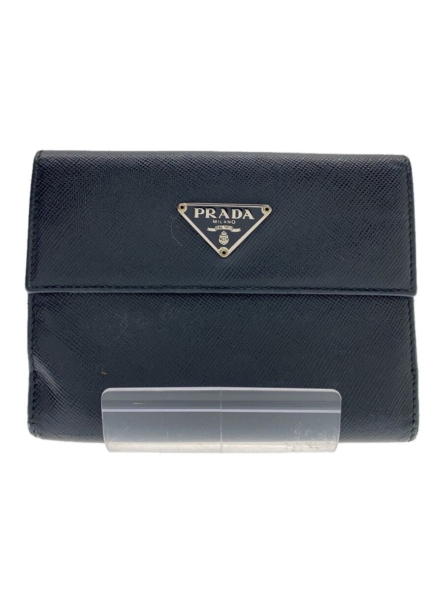 PRADA Black Leather Wallet for Women