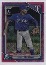 2024 Bowman Chrome Prospects Mega Box Pink Mojo Refractor Curley Martha 15zu