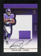 2017 Panini Preferred Rookie Silhouettes Prime 36/49 Dalvin Cook #82 Auto 11jf