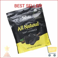 Panda Licorice Soft Chews Black, 7 Oz
