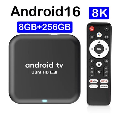 Android 16 Smart TV Box | 4GB/8GB RAM | 64 256GB ROM | 8K Streaming | Dual WiFi
