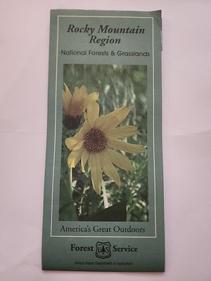 Map of Rocky Mountain Region National Forest & Grasslands by US Forest Service 
