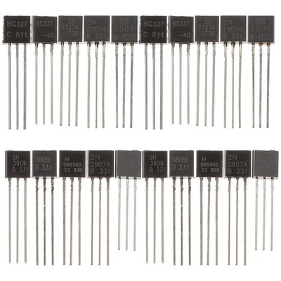 200Pcs Assorted Transistors Kit for DIY Electronics and Projects