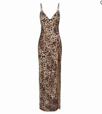 SKIMS x Dolce & Gabbana | Silk Slip Dress Leopard 
