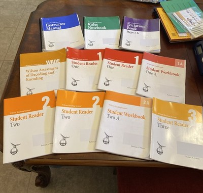 Wilson Reading System Steps 1-6 Readers A Workbooks Third Edition + Boards/Cards