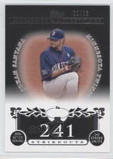 2008 Topps Moments & Milestones Black 22/25 Johan Santana #87 1s7