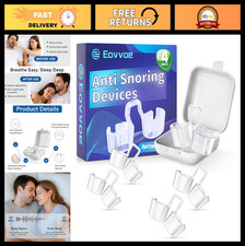 Adjustable Anti-Snoring Devices - Snore Stopper for Men Women, 4 Pack, Improve