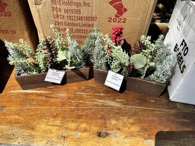 Case of 12 Brand  New: Room 2 Room Holiday Evergreen Faux Florals 