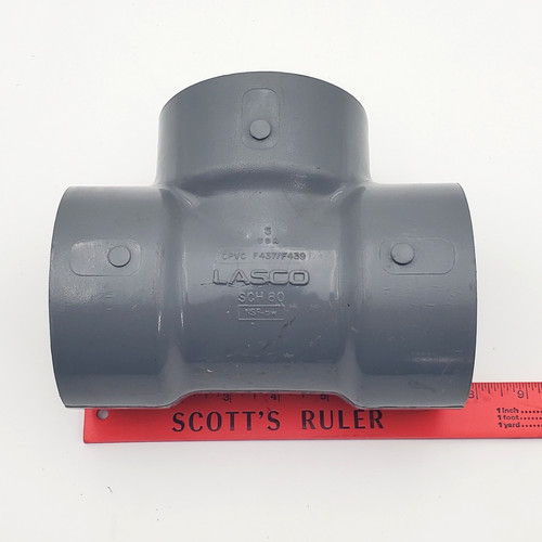 Nasco 3" Tee SCH 80 NSF-pw CPVC F437/F439