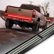 Redline Parlux Triple Row LED Tailgate Light Bar w/Sequential Red Turn Signal...