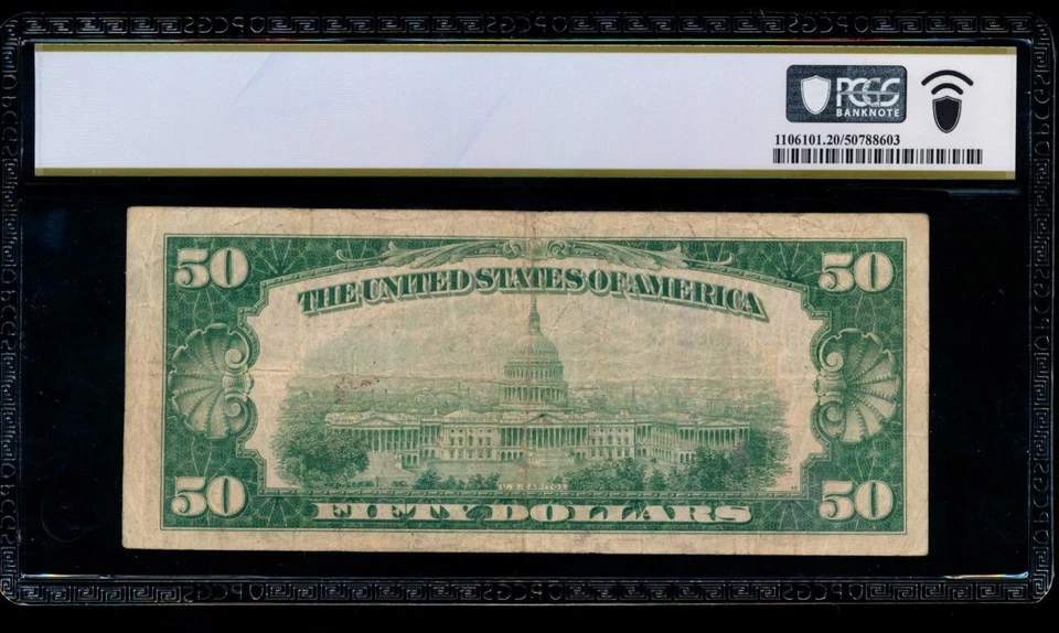 AC 1929 $50 FRBN San Francisco PCGS 20 Fr 1880-L - Image 2 of 2