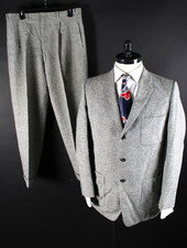 Vintage 1950s Fahey Brockman 3 Button Suit Mens Size 42