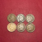 Lot Of (6) Indian Head Cents/Pennies G-F (1888, 1900, 1902, 1903, 1906, 1907)