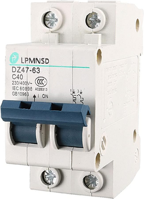 #ad AC 230V 400V 40A ON OFF Switch Double Pole Mini Circuit Breaker 6000A $16.42