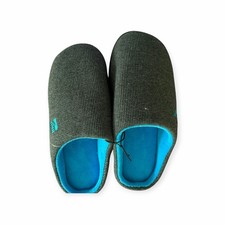 RockDove Men's Original Two-Tone Memory Foam Slippers, Dark Gray/Blue, Size 7-8