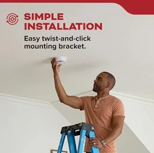 Kidde Smoke Detector, 10-Year Battery Powered, LED Warning Light Indicators