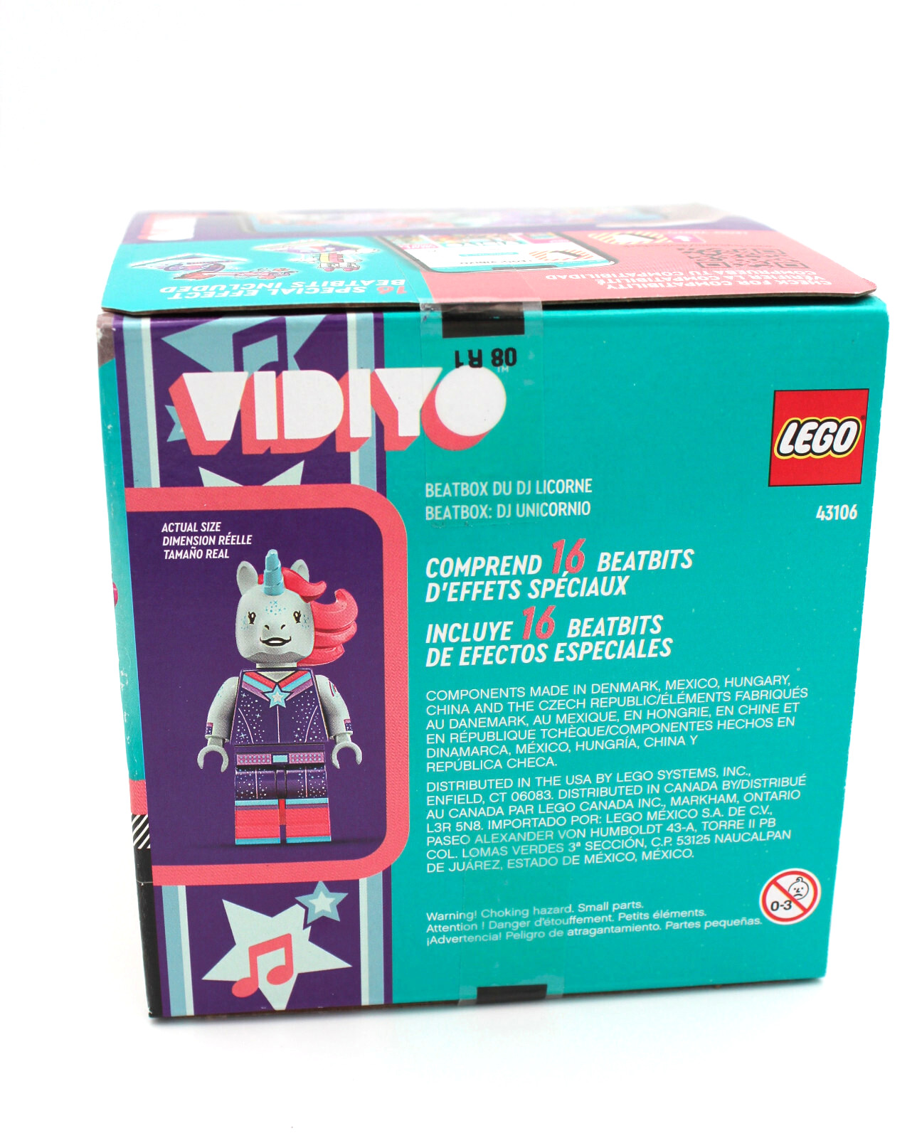 LEGO - VIDIYO - Music Video Maker Unicorn DJ Beatbox 84 Piece Set (#43106)