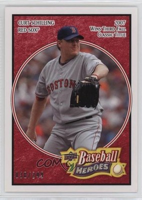 2008 Upper Deck Baseball Heroes Red 38/249 Curt Schilling #26 0q3