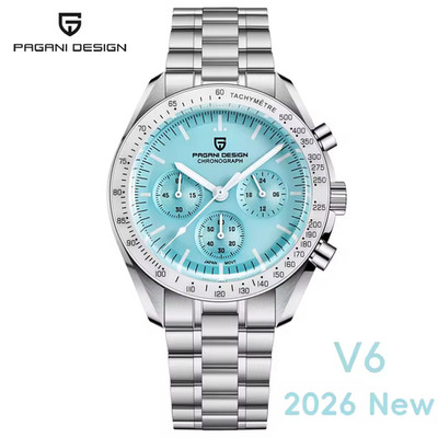 Pagani Design 1701 40mm Moonwatch Luminova AR Sapphire Ceramic Bezel Seiko VK63