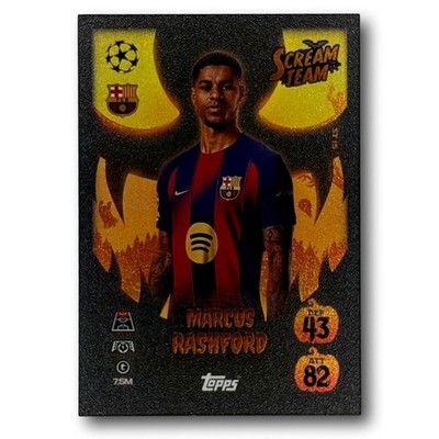 Topps Match Attax 2025/26 - Scream Team Limited Edition - Marcus Rashford