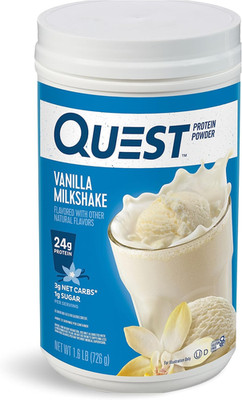 Nutrition Vanilla Milkshake Protein Powder, 24G of Protein, 1G of Sugar, Low Car