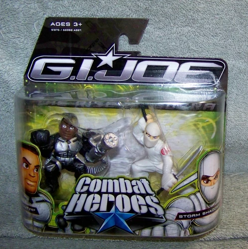 GI JOE COMBAT HEROES 2008 RISE OF COBRA HEAVY DUTY & STORM SHADOW SEt