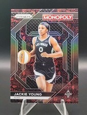 2024 Panini Prizm Monopoly Jackie Young #WNBA15 Red Classic Icons Las Vegas Aces