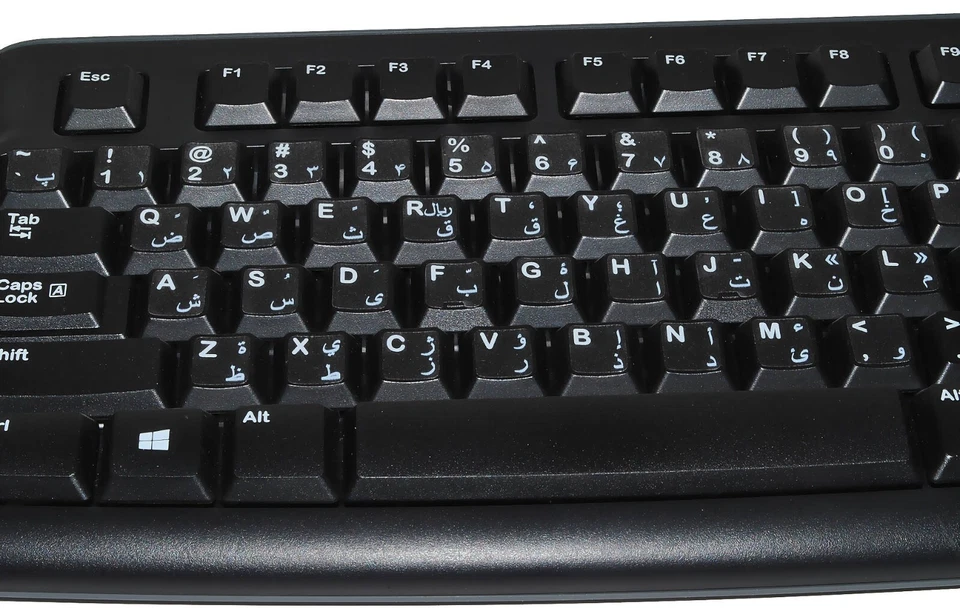 FARSI-PERSIAN KEYBOARD STICKER TRANSPARENT WHITE LETTERS ONLINE-WELCOME - Image 2 of 4