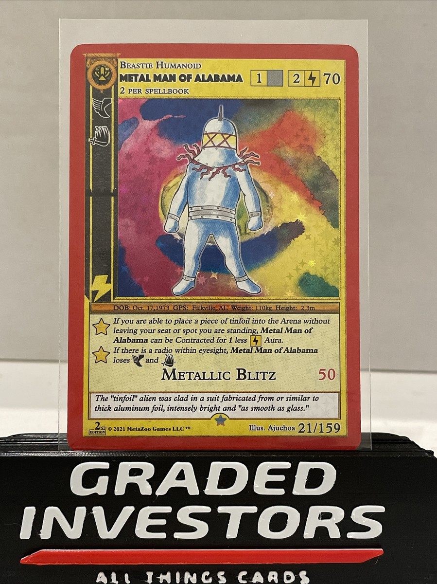 Metazoo Cryptid Nation Card Metal Man of Alabama 21/159 2nd