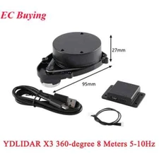 EAI YDLIDAR X3 TOF 360° Laser Radar 8M Range Support ROS1 ROS2