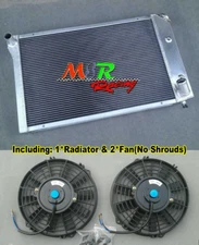 Aluminum Radiator & Plastic Fan for Chevy Corvette 1977 1978 1979 1980 1981 1982