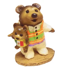 Wee Forest Folk BB-10 Nightie Bear - Mexico Special (Retired)