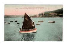 France~ Omonville La Rogue The Port and The Fort Sailboat Nautical Normandy